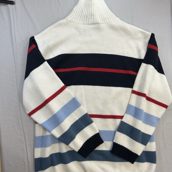 Vtg Southpole Sweater Mens XL Mock Turtleneck Striped Multicolor 90s Y2k Hip Hop - Picture 9 of 11